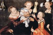 CRANACH, Lucas the Elder Hercules and Omphale Spain oil painting artist